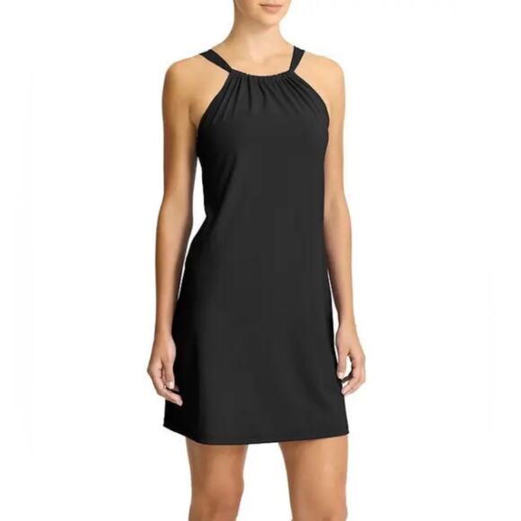 Athleta Sleeveless Kokomo Swim Dress Black Small - Picture 1 of 9